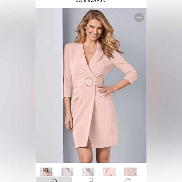 VENUS Dresses Light Pink Blazer Dress Poshmark